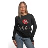 felpa john richmond DONNA BLACK - UWA25284FE vista frontale