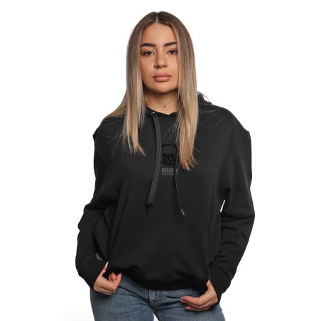 felpa moschino DONNA NERA 0555 - V6A1708 - 4418 vista frontale