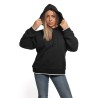 felpa gcds DONNA 99 BLACK - B2EW1905JD1 vista frontale cappuccio