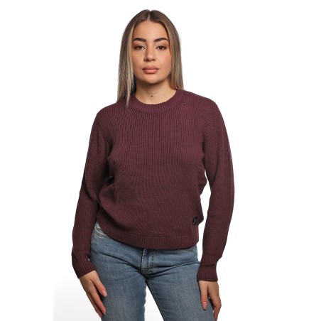 maglione refrigue DONNA BORGOGNA BURGUNDY - 2821W00130 vista frontale