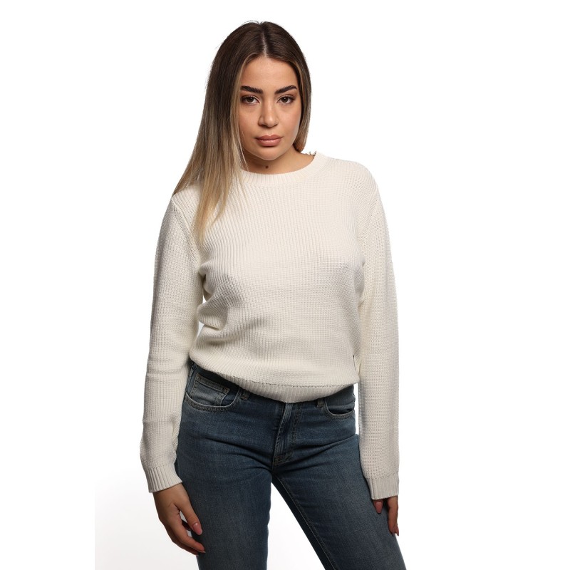maglione refrigue DONNA BIANCO BUTTER - 2821W00130 vista frontale