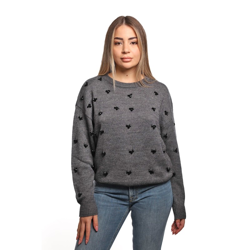 maglione jijil DONNA 0300 GREY - JPI25MK032 vista frontale