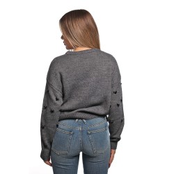maglione jijil DONNA 0300 GREY - JPI25MK032 vista posteriore