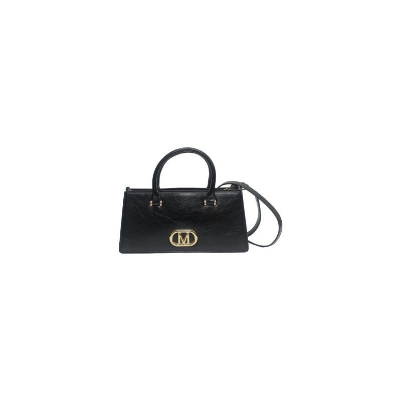 borsa marc ellis DONNA BLACK E LIGHT GOLD - TWIST M vista frontale