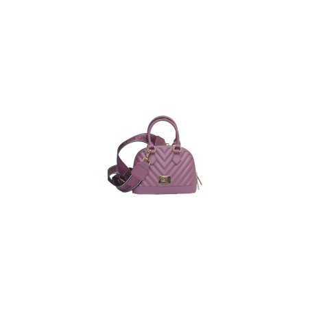 borsa marc ellis DONNA PORPORA E ORO RED VIOLET/LIGHT GOLD - FLAT MAYA_25 vista frontale