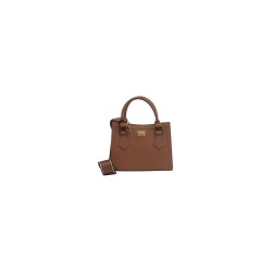 borsa marc ellis DONNA DARK CUOIO E RAME - FLAT LIVELY S vista frontale