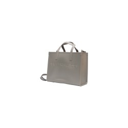borsa marc ellis DONNA GRIGIA E ARGENTO SHADOW GREY E SILVER - FLAT GO vista laterale
