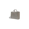 borsa marc ellis DONNA GRIGIA E ARGENTO SHADOW GREY E SILVER - FLAT GO vista laterale