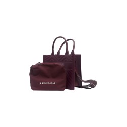 borsa marc ellis DONNA PORPORA SCURO E ARGENTO PURPLE/CDF - FLAT BUBY WAVE  M_25 vista pochette