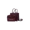 borsa marc ellis DONNA PORPORA SCURO E ARGENTO PURPLE/CDF - FLAT BUBY WAVE  M_25 vista pochette