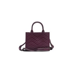 borsa marc ellis DONNA PORPORA SCURO E ARGENTO PURPLE/CDF - FLAT BUBY WAVE  M_25 vista posteriore