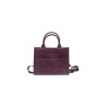 borsa marc ellis DONNA PORPORA SCURO E ARGENTO PURPLE/CDF - FLAT BUBY WAVE  M_25 vista frontale