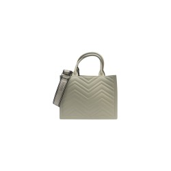 borsa marc ellis DONNA CREMA E ARGENTO TAUPE/CDF - FLAT BUBY WAVE M_25 vista posteriore