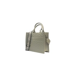 borsa marc ellis DONNA CREMA E ARGENTO TAUPE/CDF - FLAT BUBY WAVE M_25 vista laterale