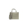 borsa marc ellis DONNA CREMA E ARGENTO TAUPE/CDF - FLAT BUBY WAVE M_25 vista frontale