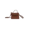 borsa marc ellis DONNA DARK CUOIO E LIGHT GOLD - AROUND S 26 vista frontale