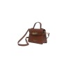 borsa marc ellis DONNA DARK CUOIO E LIGHT GOLD - AROUND S 26 vista laterale