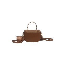 borsa marc ellis DONNA DARK CUOIO - GLOSSY BAG vista posteriore