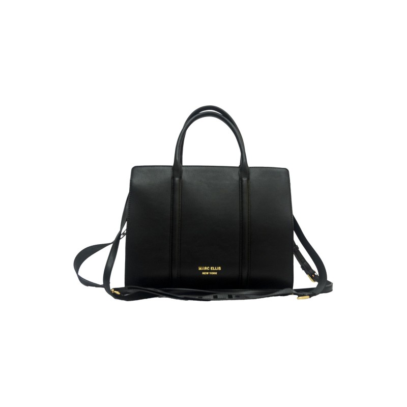 borsa marc ellis DONNA BLACK E GOLD - TRENDY TOTE M vista frontale