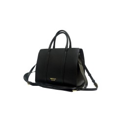 borsa marc ellis DONNA BLACK E GOLD - TRENDY TOTE M vista laterale
