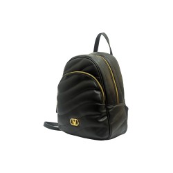zaino marc ellis DONNA BLACK E GOLD - SPICE M vista laterale