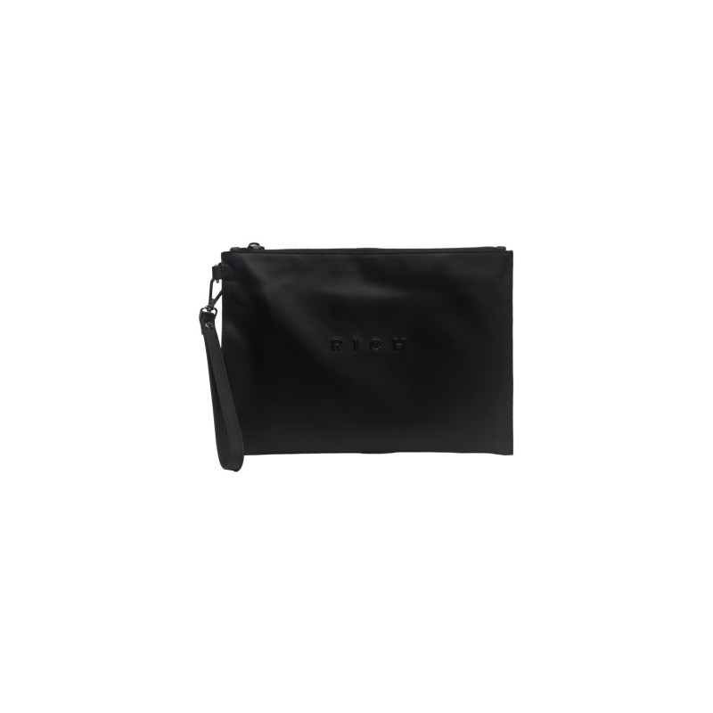 pochette john richmond UOMO BLACK - JR-W226 vista frontale