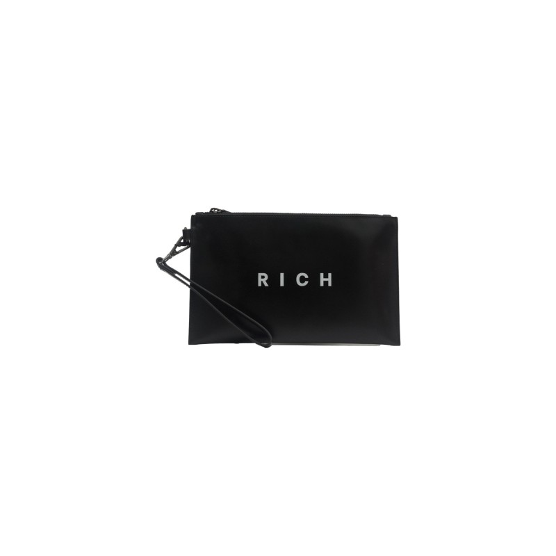 pochette john richmond UOMO BLACK - JR-B183 vista frontale