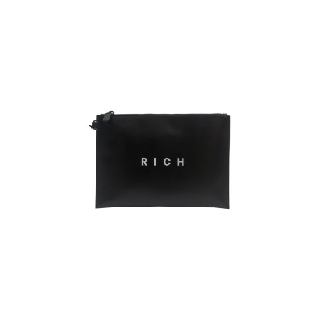 pochette john richmond UOMO BLACK - JR-B182 vista frontale