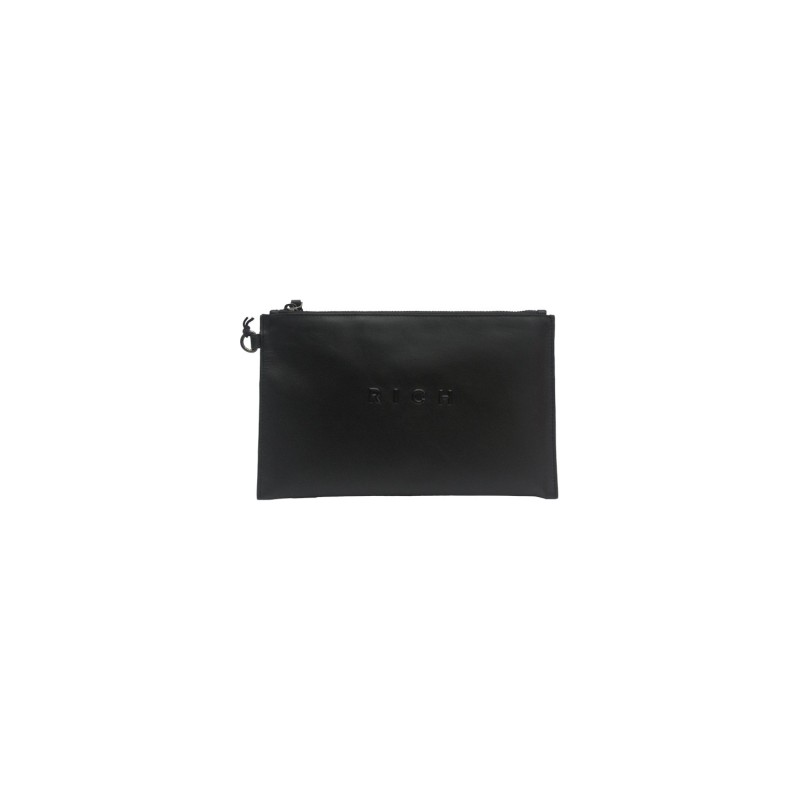 pochette john richmond UOMO BLACK - JR-W227 vista frontale