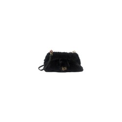 pochette secret pon pon DONNA BLACK - MARGARET FUR CLUTCH M vista frontale