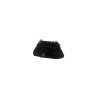 pochette secret pon pon DONNA BLACK - MARGARET FUR CLUTCH M vista laterale