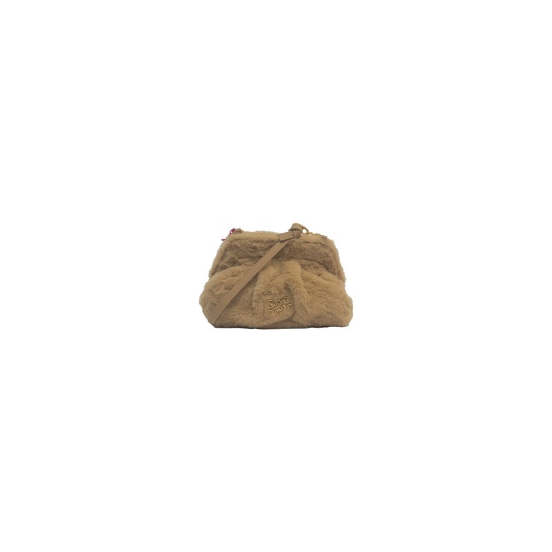 pochette secret pon pon DONNA CAMEL - MARGARET FUR CLUTCH S vista frontale