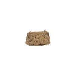 pochette secret pon pon DONNA CAMEL - MARGARET FUR CLUTCH M vista frontale