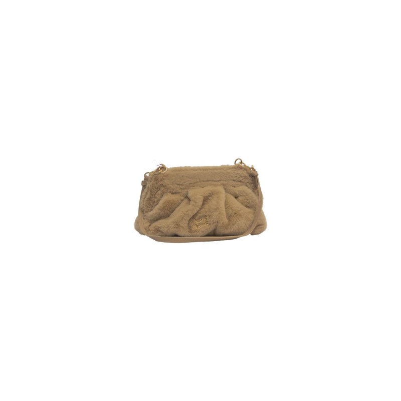pochette secret pon pon DONNA CAMEL - MARGARET FUR CLUTCH M vista frontale