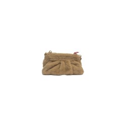 pochette secret pon pon DONNA CAMEL - MARGARET FUR CLUTCH M vista posteriore