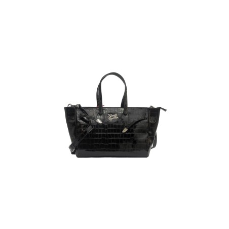 borsa secret pon pon DONNA BLACK - MARLENE TOTE MEDIUM vista frontale