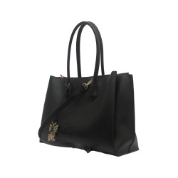 borsa secret pon pon DONNA BLACK - ALIDA TOTE  vista laterale