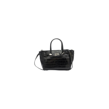borsa secret pon pon DONNA BLACK - MARLENE TOTE MINI  vista frontale