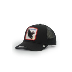 cappello goorin bros UNISEX NERO VOID - FREEDOM EAGLE TRUCKER - 101-2541 vista laterale