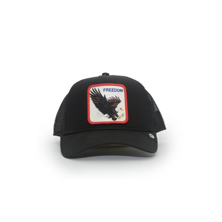cappello goorin bros UNISEX NERO VOID - FREEDOM EAGLE TRUCKER - 101-2541 vista frontale