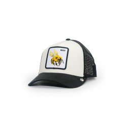 cappello goorin bros UNISEX BIANCO E NERO DUST/VOID - THE BUSY BEE - 101-2420-DUS02-O/S vista laterale