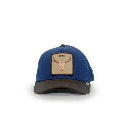 cappello goorin bros UNISEX BLU E MARRONE GALACTIC/COLA  - TWO-TONE SKULL - 101-2418-GALA02-O/S  vista frontale