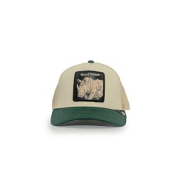 cappello goorin bros UNISEX PANNA E VERDE CHALK/GUARD - BULLETROOF TRUCKER - 101-2543-CHA02-O/S vista frontale
