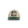 cappello goorin bros UNISEX PANNA E VERDE CHALK/GUARD - BULLETROOF TRUCKER - 101-2543-CHA02-O/S vista frontale