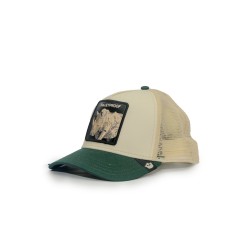 cappello goorin bros UNISEX PANNA E VERDE CHALK/GUARD - BULLETROOF TRUCKER - 101-2543-CHA02-O/S vista laterale
