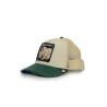 cappello goorin bros UNISEX PANNA E VERDE CHALK/GUARD - BULLETROOF TRUCKER - 101-2543-CHA02-O/S vista laterale