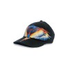 cappello marcelo burlon county of milan UNISEX 110/93 NERO E YELLOW WINGS - COMAF250185 vista laterale