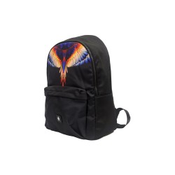 zaino marcelo burlon county of milan UNISEX NERO E YELLOW WINGS - COMAF250107 vista laterale
