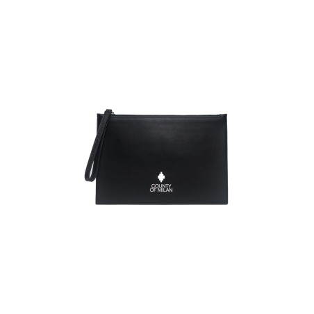 pochette marcelo burlon county of milan UOMO NERA E BIANCA - COMAF250132 vista frontale
