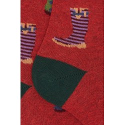 calze lunghe gallo UOMO ROSSE 30396 MARTE - AP516204 vista dettaglio